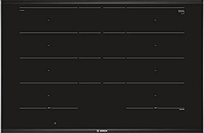 Bosch PXY875DW4E hobs Negro Integrado Con - Placa (Negro, Integrado, Con placa de inducción, Vidrio y cerámica, 3300 W, Rectangular)