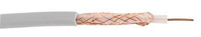 Pro Power 14617 - Cavo coassiale a bassa perdita CCA F/Filled 10 m, colore: Bianco