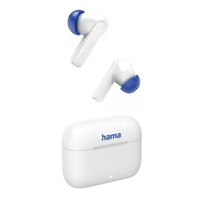 Hama Słuchawka. Bluetooth® Passion Clear II, TWS. int-aur., ANC, APPL., biały
