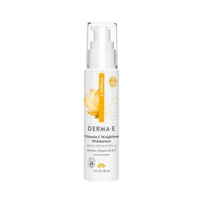 derma e vitamin c weightless moistuizer spf 45 unisex moisturizer 2 oz