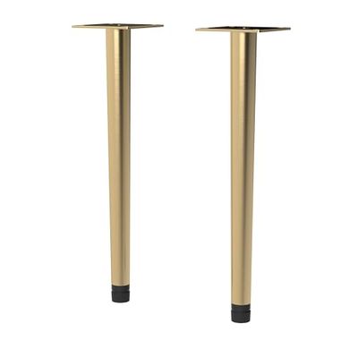 nuie NFL826 Bathroom Accessories Wall Hung Vanity Unit 2 Piece Decorative Leg Set, 70 x 260 x 70mm, Brushed Brass