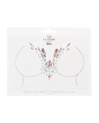 Dazzling Deep-V Cleavage Bling Sticker