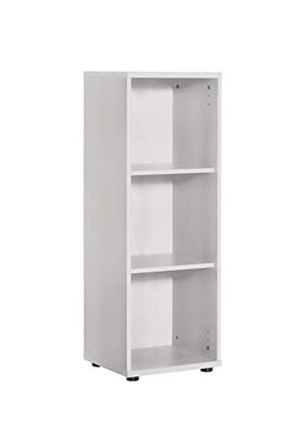 Möbelpartner Milo Estantería Gris Claro, Aprox. 39,3 x 34,5 x 110,9 cm