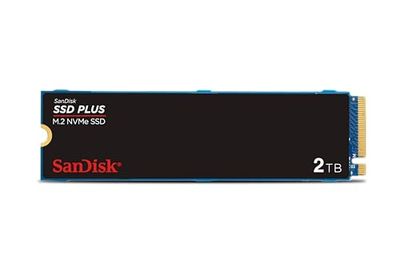 SanDisk SSD PLUS M.2 NVMe SSD 2 TB (M.2 2280, PCIe Gen 3.0, Eenvoudige Installatie, Western Digital Dashboard, 3 Jaar Garantie)