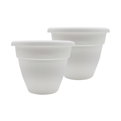 The HC Companies Fioriere, bianco, 35,6 cm (confezione da 2)