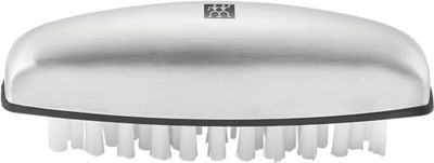 ZWILLING Hand and nail brush (washing brush, fingernail cleaner, cleaning and neutralising unpleasant odours), stainless steel matt