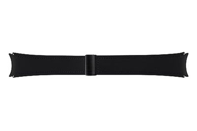 Samsung Galaxy Official D-Buckle Hybrid Eco-Leather Band (Wide, M/L) for Galaxy Watch, Black