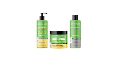 Lorenzo - PACK COMPLETO - Champú, Acondicionador y Mascarilla Capilar de Higo Chumbo - 3x500 ml