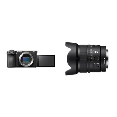 Sony Alpha 6700 Fotocamera mirrorless APS-C (autofocus basato sull'intelligenza artificiale, stabilizzazione d'immagine a 5 assi) + SEL15F14G