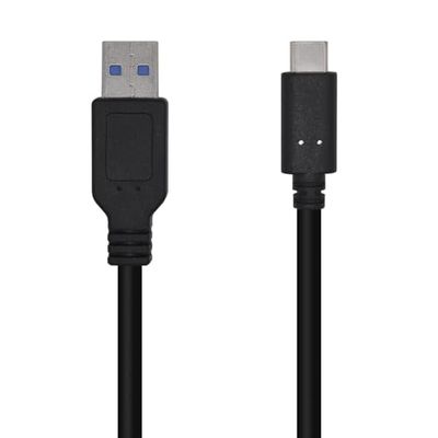 VoltShine Câble USB 3.1 GEN2 10 Gbps 3 A Type C M-Am Noir 1,5 m - Connexion rapide et efficace pour appareils compatibles.