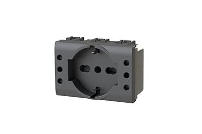 4Box - Enchufe empotrable P503 compatible con Bticino® LivingLight™ antracita