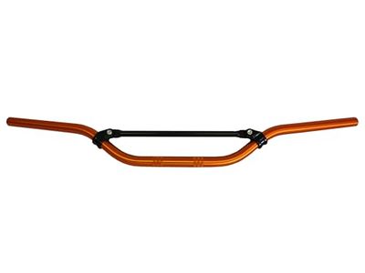 Guidon Accossato en aluminium anodisé orange avec traverse pour Ktm EXC/EGS de 2001 (CC 300) Hauteur moyenne
