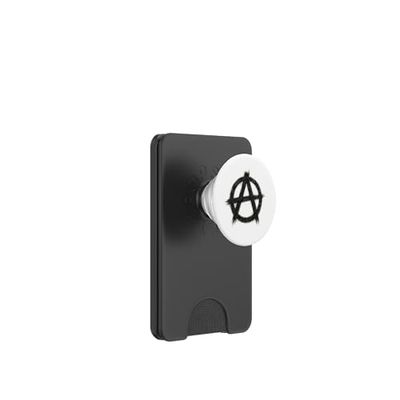 Signos de anarquía, libertad, punks, punk rock, anarquía PopSockets PopWallet para MagSafe