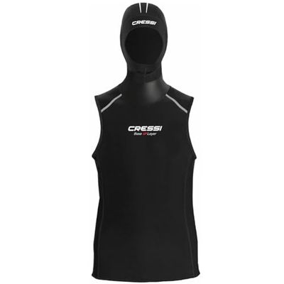 Cressi Base Layer Man 2.5mm - Gilet de Protection pour Plongée en Néoprène 2.5 mm, Noir, pour Hommes