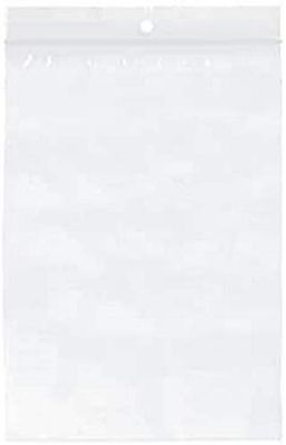Raadhuis Sac en plastique refermable 100 x 150 mm sans surface d'écriture 10 x 100 pièces avec trou de suspension et fil de renfort.