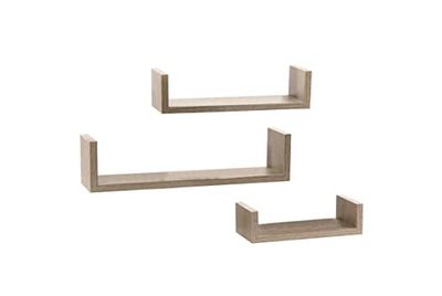 GICOS IMPORT EXPORT SRL Plank eiken 3 stuks 788697, zoals afgebeeld, N/D