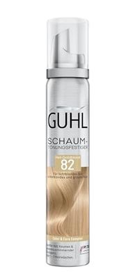 Guhl Mousse teintée - Couleur 82 - Blond doré clair - Pour cheveux blond clair et blond moyen et gris - Tenue douce, volume et brillance des couleurs - Dure 1 à 3 lavages