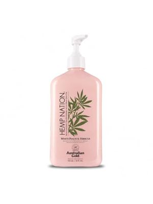 Australian Gold compatible - Hemp Nation White Peach & Hibiscus Tan Extender Body Lotion 535 ml