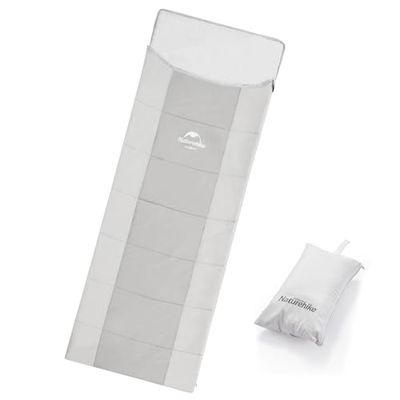 Naturehike sovsäck grå multifunktionell lätt att rengöra hållbar bärbar vindtät tunn backpacking vandrarhem bergsstugor polyester vår sommar höst vuxna barn