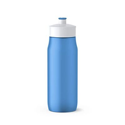 Emsa 518087 Squeeze Bottle, 0.6 L, PE, Azul, 6.5 x 6.5 x 21.9 cm
