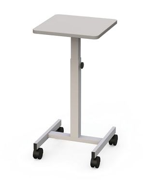 Maul 9331082 Beamertafel, OHP-Tafel 38 x 38 cm, Draagkracht 20 kg, In Hoogte Verstelbaar 64-110 cm, Lichtgrijs