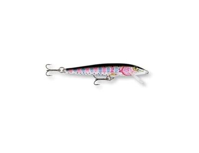 Rapala Original Floater Lure with Three No. 6 Hooks, 1.2-1.8 m Swimming Depth, 11 cm Size, Rainbow Trout