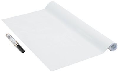Venilia Lamina de ardósia, branca autoadesiva, 1 caneta, branco, 67,5 cm x 1,5 m, espessura 150 μ, Foglio di carta autocolante Whiteboard, PVC senza ftalati, Prodotto in UE
