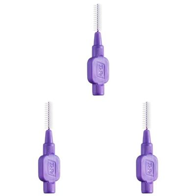 TePe Brossettes interdentaires Original - Nettoyage facile des espaces interdentaires - 1 x 8 brossettes - Diamètre 1,1mm - Violet (Lot de 3)