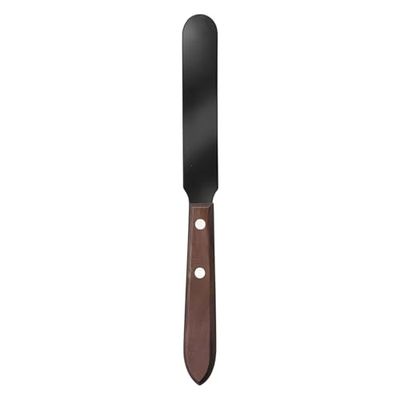 Hammacher Spatola in acciaio inox 18/8 con manico in legno, lunghezza lama 130 mm, lunghezza 230 mm