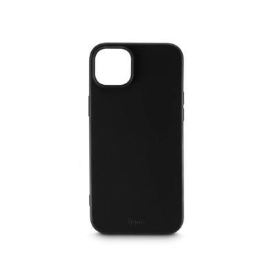 Hama MagCase - Custodia per iPhone 15, custodia posteriore per Apple MagSafe, antigraffio, extra protezione per fotocamera e display, compatibile con ricarica wireless morbida, colore: Nero
