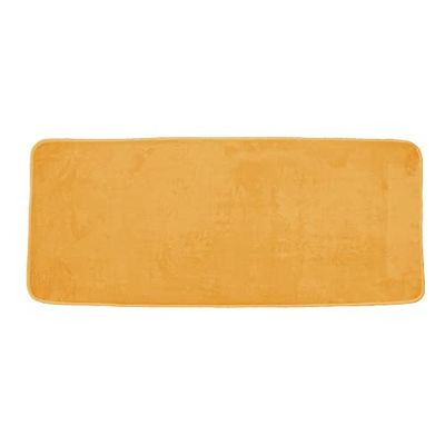 Douceur d'Intérieur, Tapis de Bain (50 x 120 cm) Vitamine Ocre, Microfibre