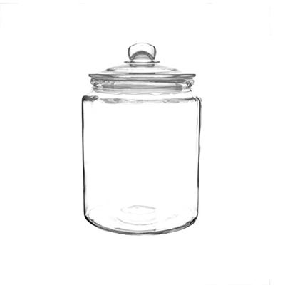 Olympia Biscotti Pot à biscuits avec couvercle 6,5 litres, verre transparent, taille : 293 (H) x 200 (Dia) mm, Style vintage, passe au lave-vaisselle, GM581