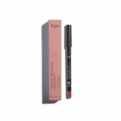 LEPO | BioSense Lip Contour, Matita Contorno Labbra N. 50 Mattone, con Olio di Cocco Bio, Definizione Perfetta e Idratazione Naturale per Labbra Seducenti