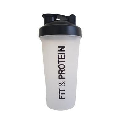 Gerlinéa Fit & Protein Coctelera para Bebidas Proteínas 600ml, Libre de BPA, Transparente, 222422