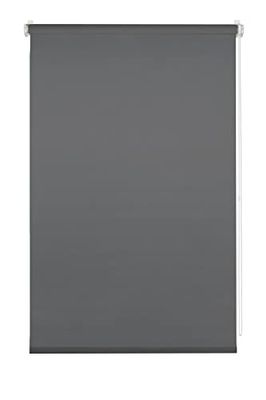 Deco Company Tenda a Rullo con Fissaggio a Incastro, da Giorno, Opaca, Universale - Materiale di Montaggio Incluso - Antracite, 70 x 150 cm (LxH)