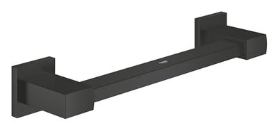 GROHE Start Cube Barre d'Appui, 354mm, Fixations Cachées, Fixation avec vis Incluses, Métal, Noir Mat, 410942430