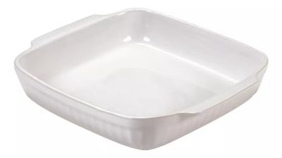 Guardini, Cerâmica, fonte para forno quadrado menina de 18 x 16 cm, material: Cerâmica. Cor branca.