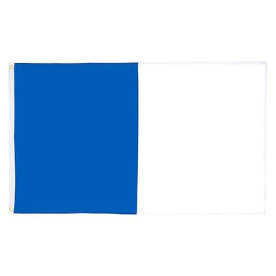 AZ FLAG blå och vit flagga 90 x 60 cm - två färger flagga 60 x 90 cm - flaggor