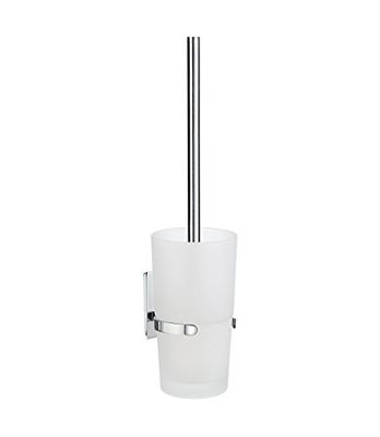 SMEDBO SME_ZK333 Soporte para Piscina con escobilla de Inodoro, Plata, 10.199999999999999 x 11.8 x 38.799999999999997 cm