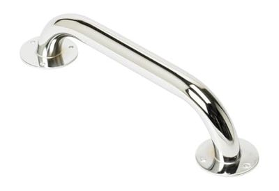 Homecraft Ringwood Grab Rail, Steel Safety Support Rail, Home Assist Handle for Bathtub, Shower, and Steps, Indoor/Outdoor Use, Easy Grip, Chrome Finish, 305mm (Eligible for VAT relief in the UK)