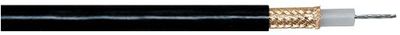 Transmedia RG213-100RL - Cable coaxial (doble apantallamiento, 75 Ohm, apantallamiento de cobre de 0,4 mm, diámetro de 10,8 mm, revestimiento de PVC)