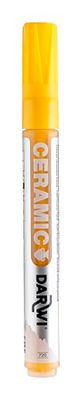 DARWI - DA0340013720C - Un Marqueur Pour Céramique - Coloris Jaune soleil - Pointe 2 MM - 6 ML - DARWI CERAMIC - Peinture Brillante Pour Céramique - Loisirs Créatifs - Activité Manuelle - Bricolage