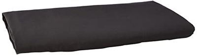 Amazon Basics Lençol de cima de microfibra, 275 x 275 cm, preto sólido