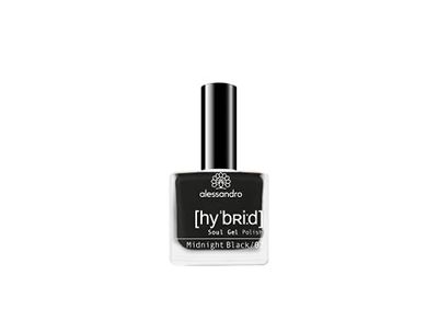 alessandro Hybrid lack Midnight Black – svart lera – i bara 3 steg – perfekta naglar utan LED – håller upp till 10 dagar! 8 ml