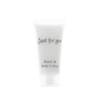 Travel Toiletries - Just for You Hand & Body Lotion 20ml (Pack of 100), REACH Compliant Hotel Hand & Body Lotion, Pleasant Fragrance, Hotel or Home Use, Dimensions 79(H) x 39(W) x 22(D) mm, GF950