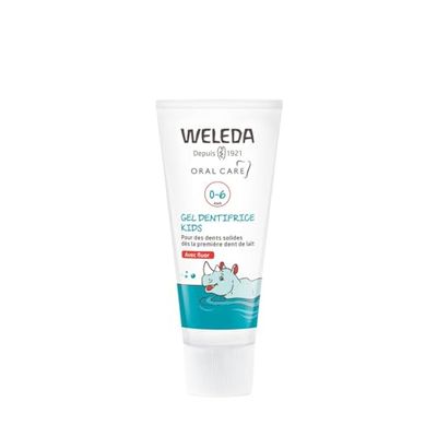 WELEDA - Gel dentifrice Kids - 50 ml - Compatible avec les traitements homéopathiques - Goût agréable - Non - 50 ml