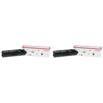 Xerox C230/C235 Black High Capacity Toner Cartridge, One Size, (006R04391) & C230/C235 Yellow High Capacity Toner Cartridge, One Size (006R04394)