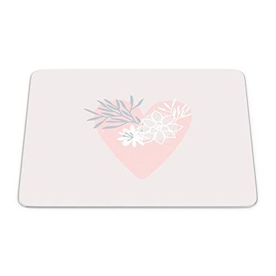 Bonamaison, Tappetino per mouse rettangolare, con stampa digitale, antiscivolo, per ufficio e casa, dimensioni: 22 x 18 cm