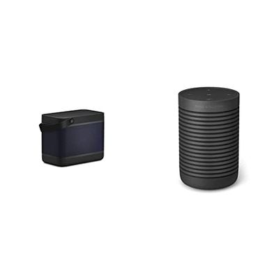 Bang & Olufsen Beolit 20, Potente Cassa Bluetooth Portatile con Caricatore Wireless Integrato, Nero & Beosound Explore, Cassa Speaker Bluetooth Portatile con cavo USB-C, Bluetooth