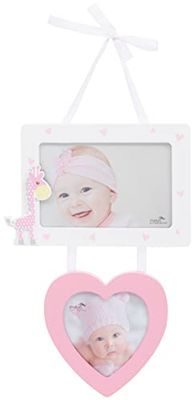 Pink Twin Giraffe Frame 6x4